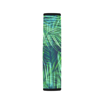 Palm Leaves Pattern Print Design PL02 Car Seat Belt Cover