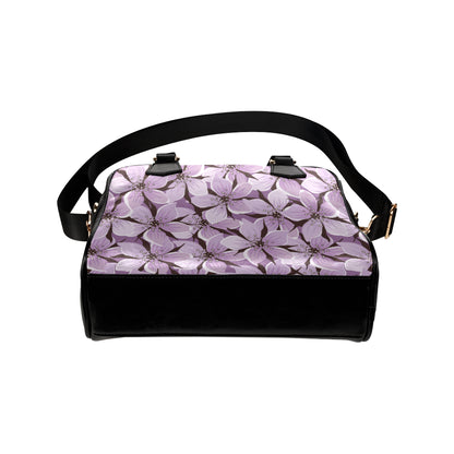 Lilac Pattern Print Design 01 Shoulder Handbag