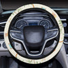 Beach Themed Pattern Print Design 05 Steering Wheel Cover with Elastic Edge