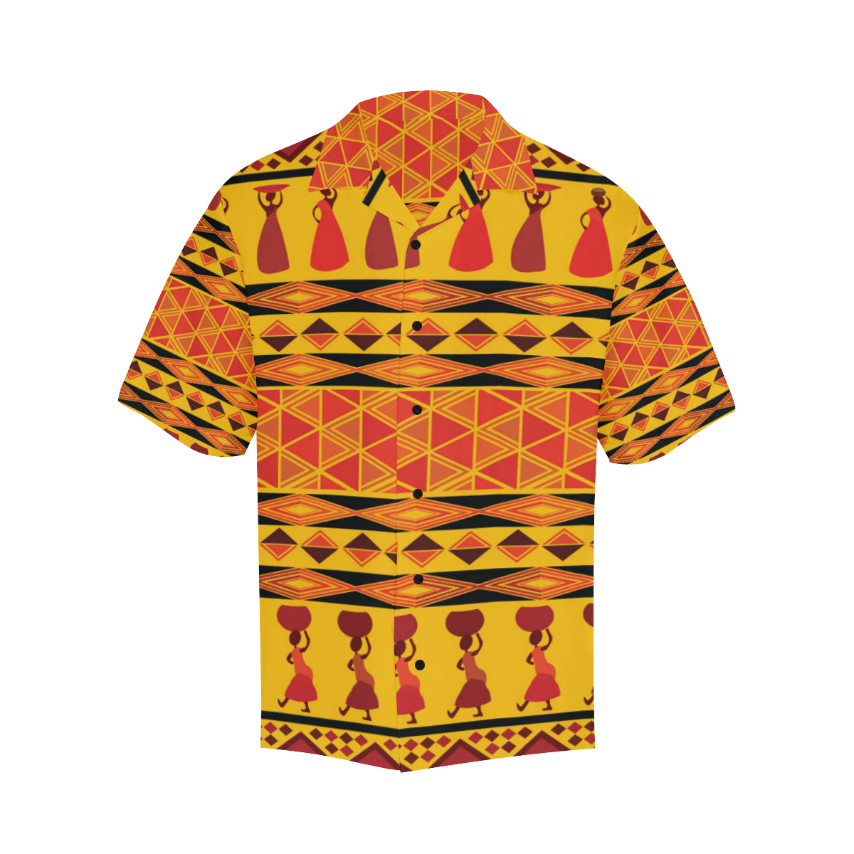 African Pattern Print Design 01 Men's Hawaiian Shirt