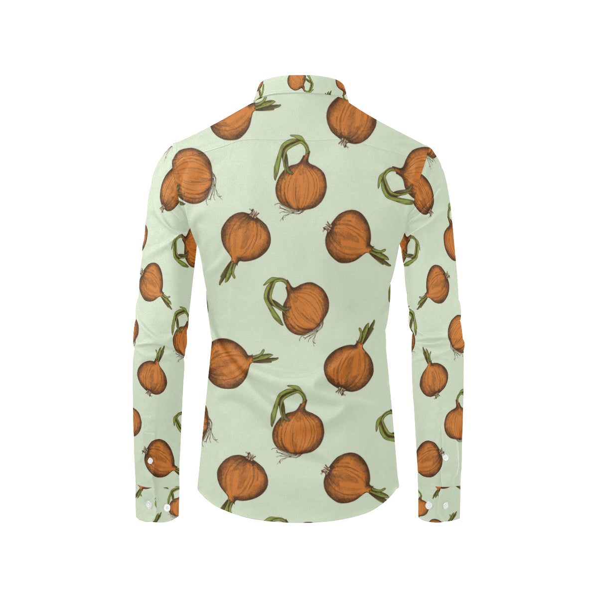 Onion Pattern Print Design A05 Men's Long Sleeve Shirt