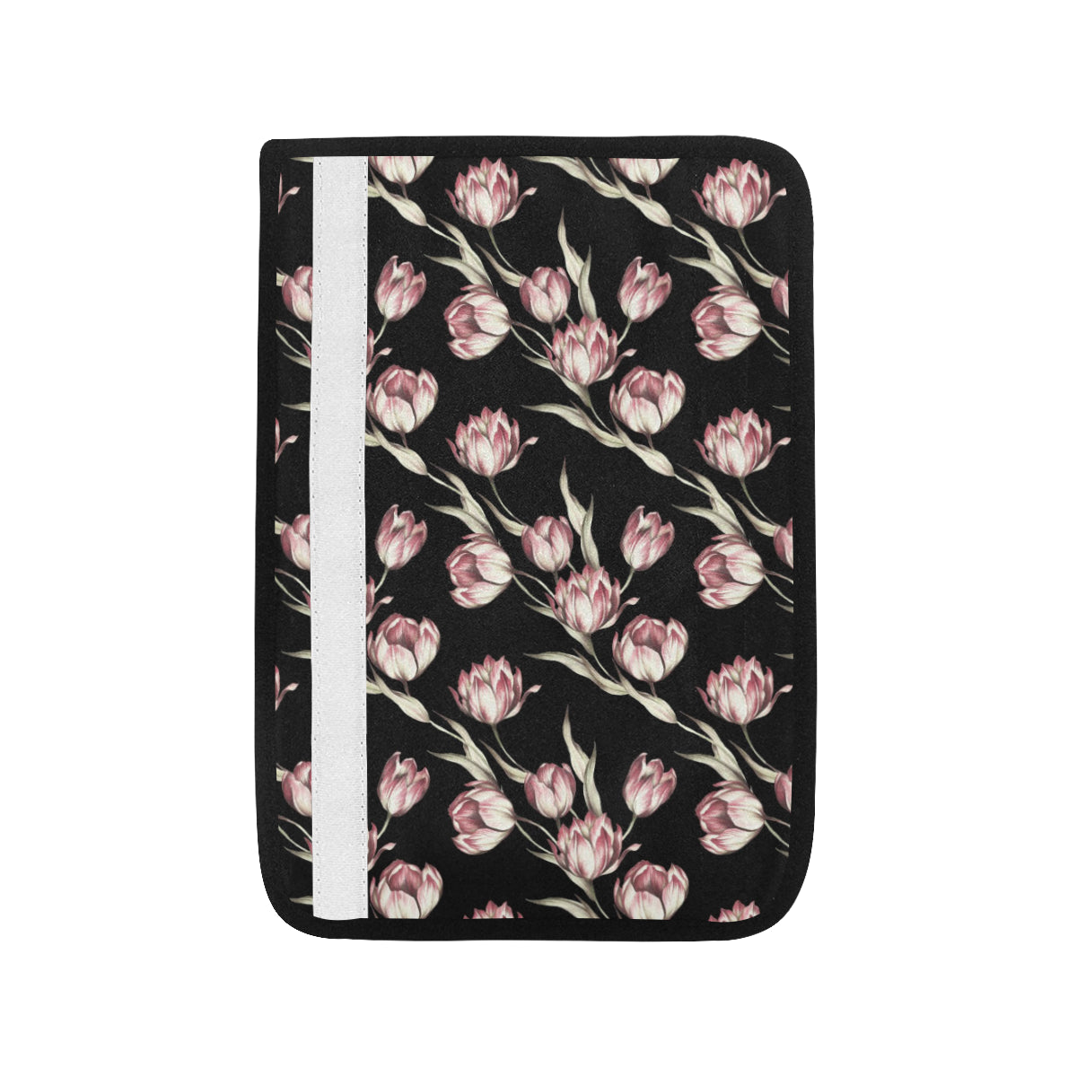 Tulip Pink Pattern Print Design TP02 Car Seat Belt Cover