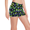 Blueberry Pattern Print Design BB03 Yoga Shorts