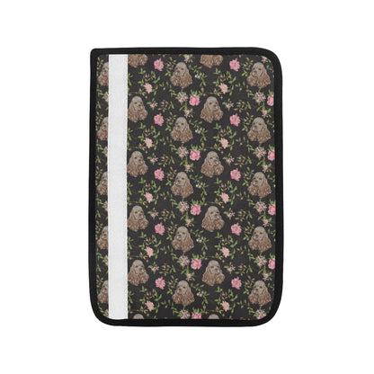 Cocker Pattern Print Design 03 Car Seat Belt Cover