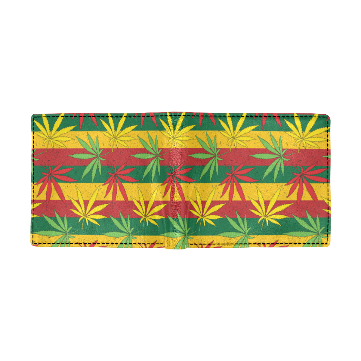 Rasta Pattern Print Design A03 Men's ID Card Wallet