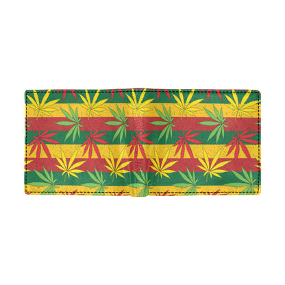 Rasta Pattern Print Design A03 Men's ID Card Wallet