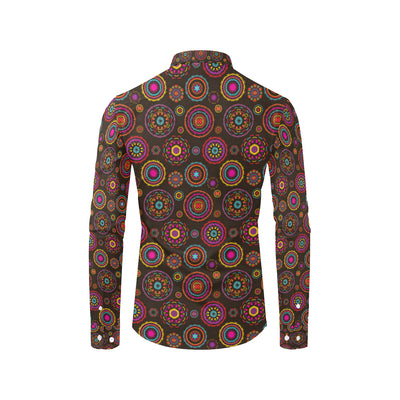 Bohemian Pattern Print Design 01 Men's Long Sleeve Shirt