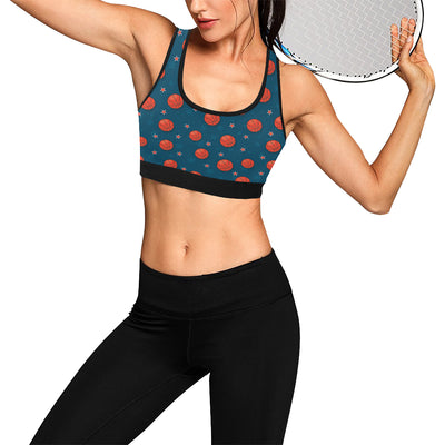 Basketball Pattern Print Design 02 Sports Bra