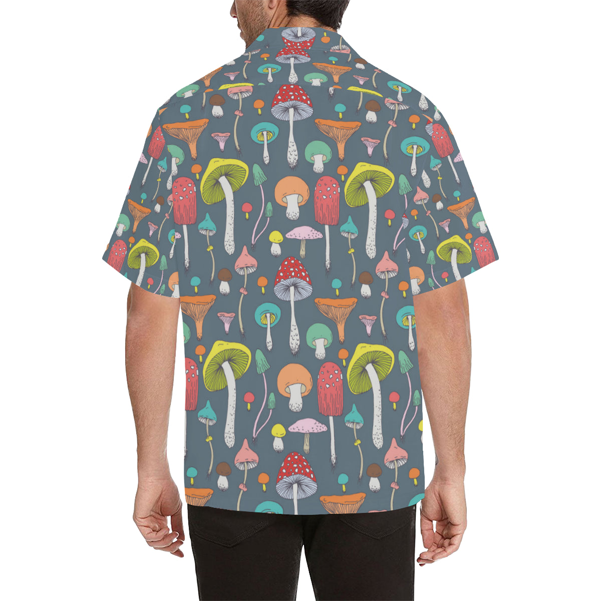 Mushroom Pattern Print Design A03 Men's Hawaiian Shirt