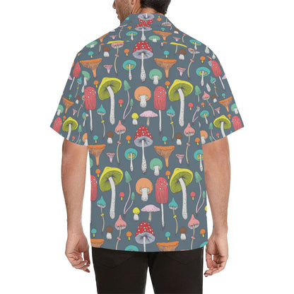 Mushroom Pattern Print Design A03 Men's Hawaiian Shirt