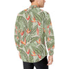 Bird Of Paradise Pattern Print Design BOP08 Men's Long Sleeve Shirt