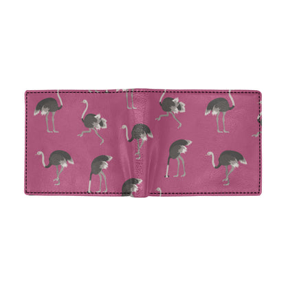 Emu Pattern Print Design 02 Men's ID Card Wallet