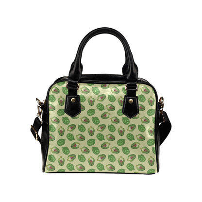 Artichoke Pattern Print Design 03 Shoulder Handbag