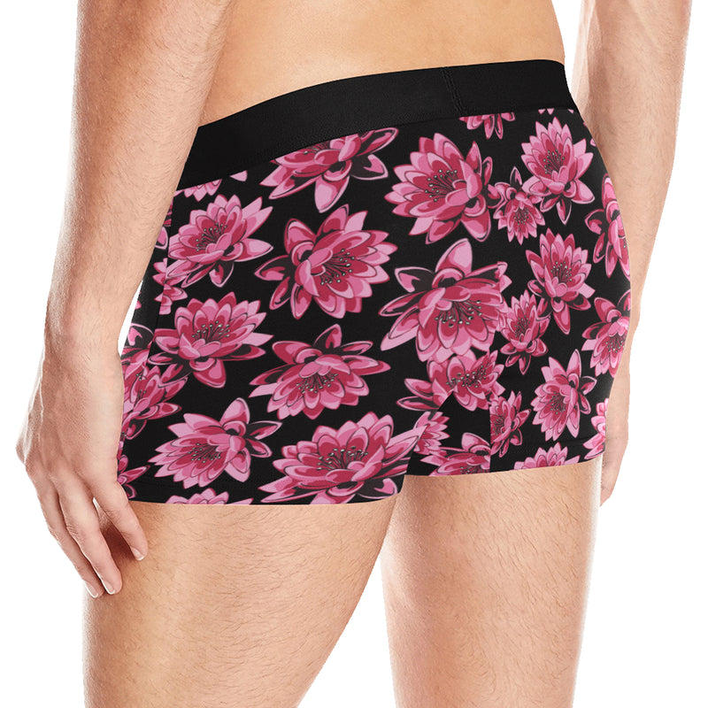 Lotus Pattern Print Design 03 Men's Boxer Briefs