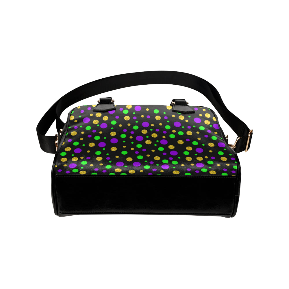 Mardi Gras Pattern Print Design 07 Shoulder Handbag