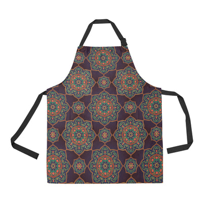 Medallion Pattern Print Design 03 Apron with Pocket