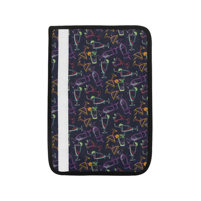 Cocktail Pattern Print Design 04 Car Seat Belt Cover