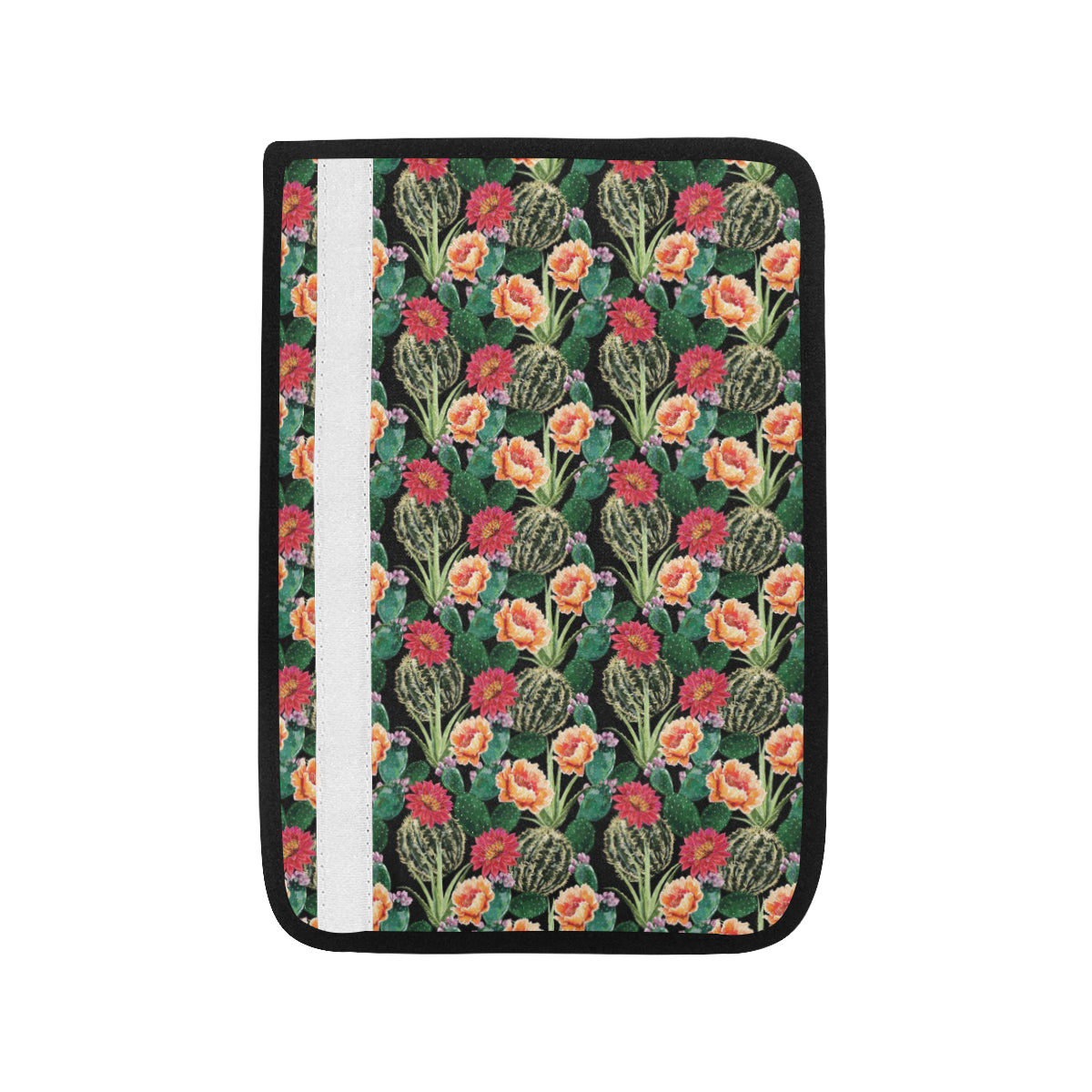 Cactus Pattern Print Design 06 Car Seat Belt Cover