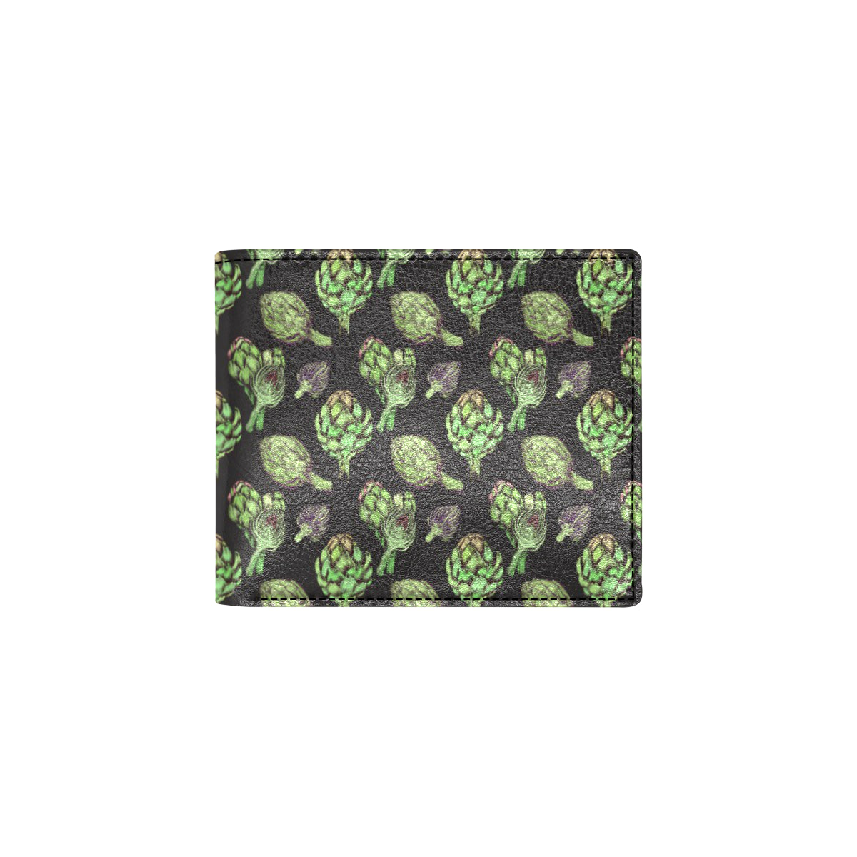 Artichoke Pattern Print Design 02 Men's ID Card Wallet