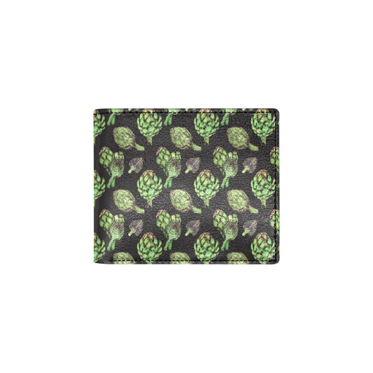 Artichoke Pattern Print Design 02 Men's ID Card Wallet