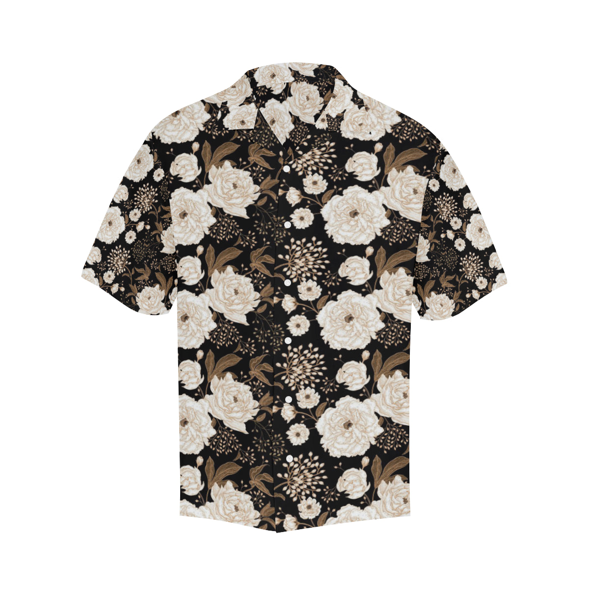 Peony Pattern Print Design A02 Men's Hawaiian Shirt