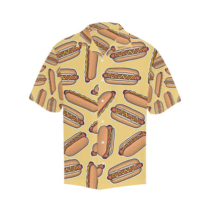 Hot Dog Pattern Print Design 01 Men's Hawaiian Shirt