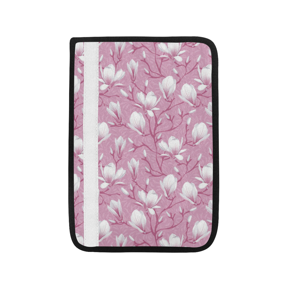 Magnolia Pattern Print Design MAG05 Car Seat Belt Cover