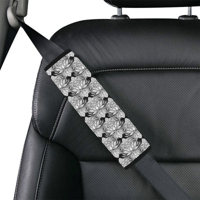 Lotus Mandala Print Pattern Car Seat Belt Cover