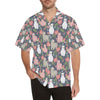 Alpaca Pattern Print Design 03 Men's Hawaiian Shirt
