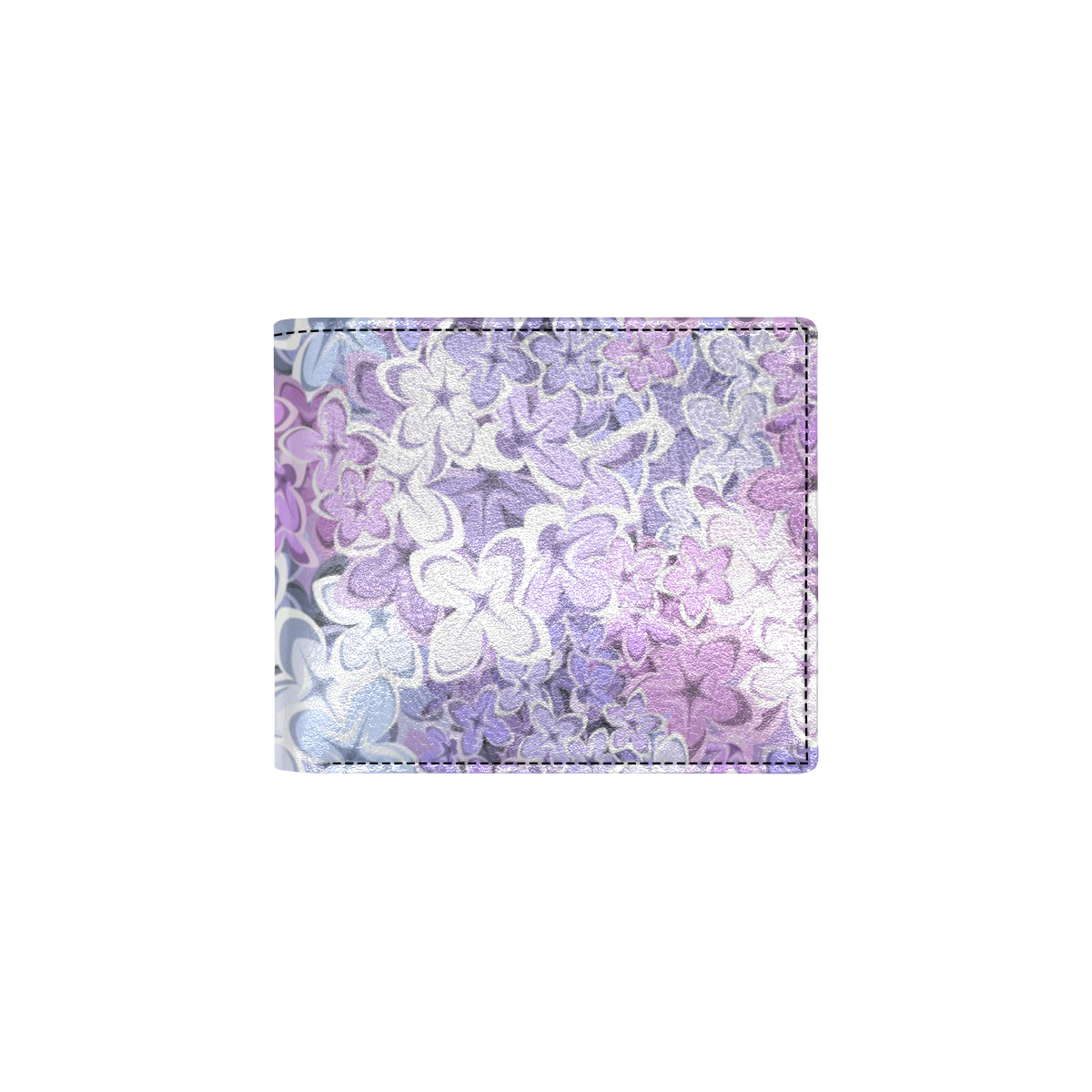 Lilac Pattern Print Design LI01 Men's ID Card Wallet