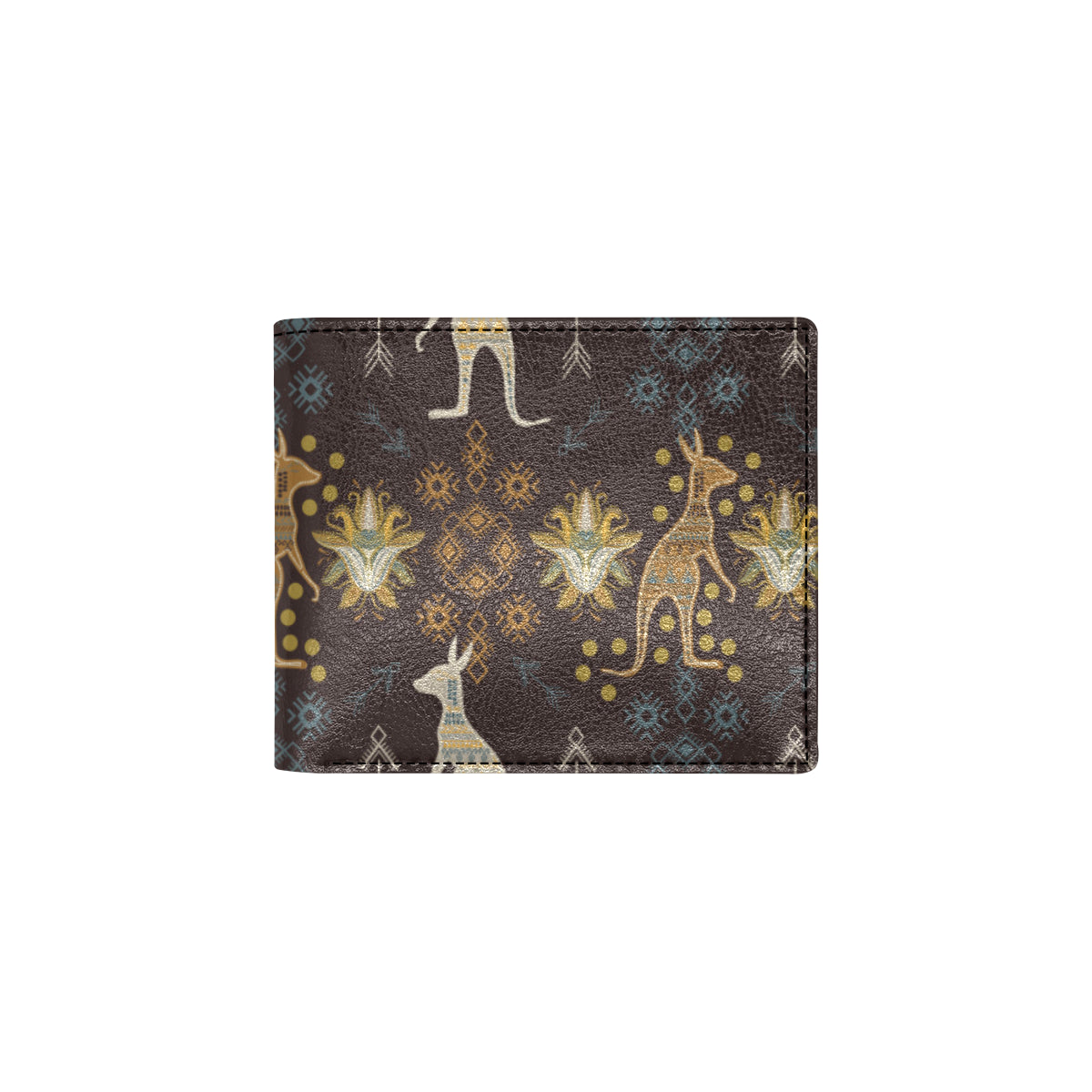 Kangaroos Pattern Print Design 03 Men's ID Card Wallet