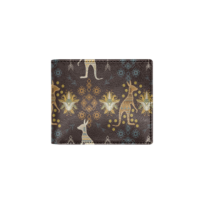 Kangaroos Pattern Print Design 03 Men's ID Card Wallet