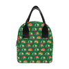 Camper Camping Christmas Themed Print Insulated Lunch Bag