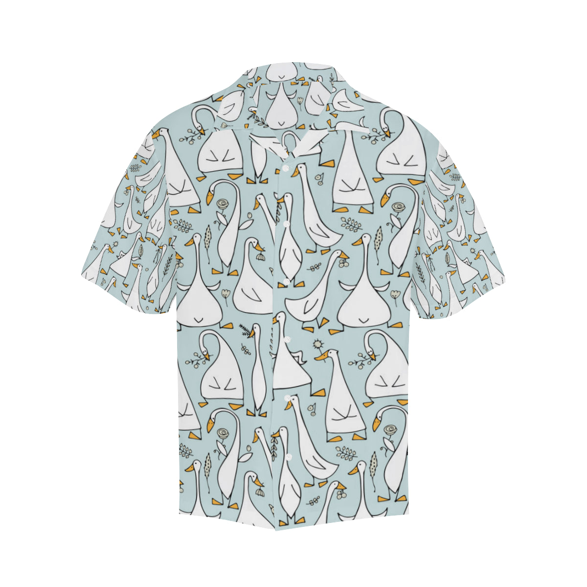 Goose Pattern Print Design 03 Men's Hawaiian Shirt