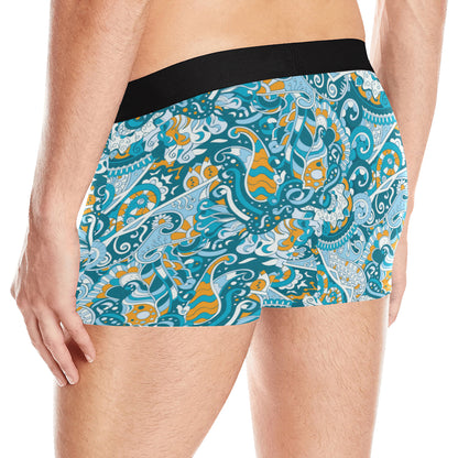 Funky Retro Pattern Print Design A03 Men's Boxer Briefs