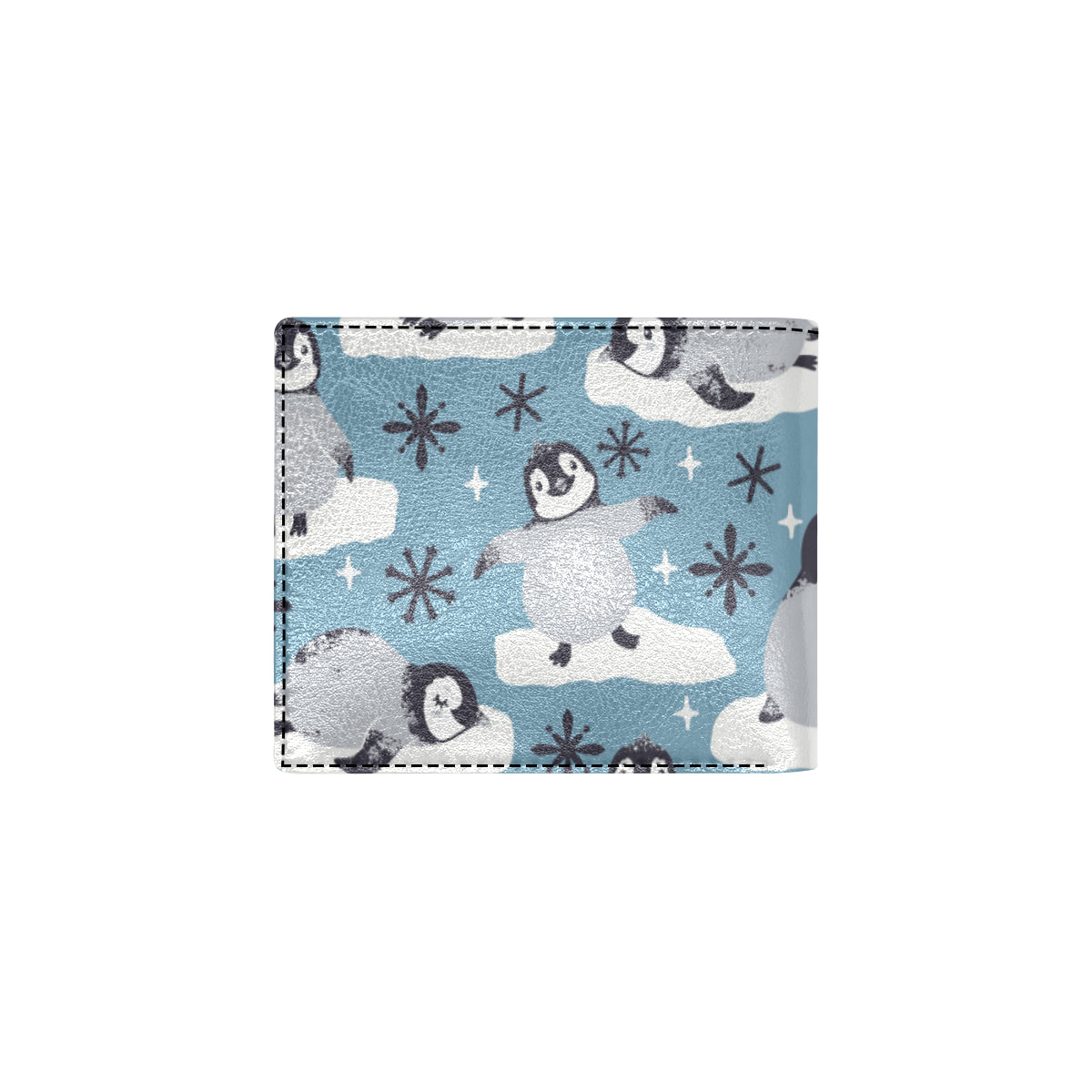Penguin Pattern Print Design A05 Men's ID Card Wallet