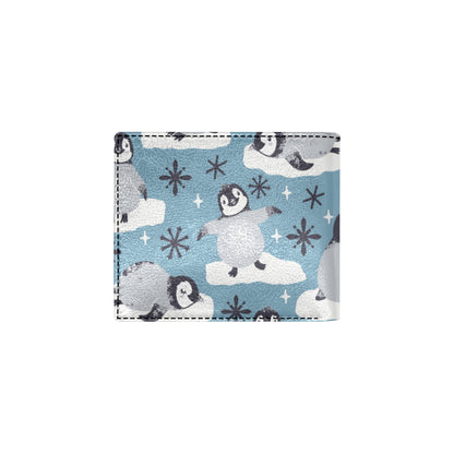 Penguin Pattern Print Design A05 Men's ID Card Wallet