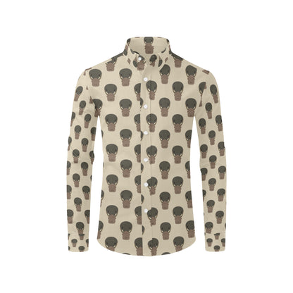 Platypus Pattern Print Design A03 Men's Long Sleeve Shirt