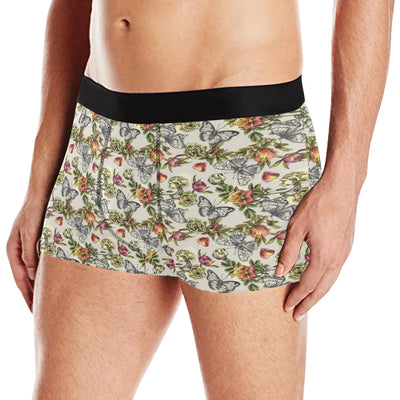 Butterfly Flower Pattern Print Design 06 Men's Boxer Briefs