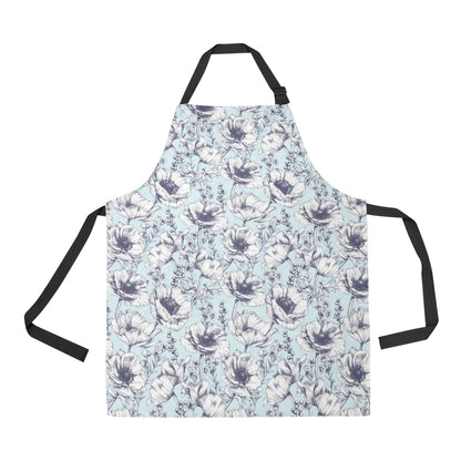 Anemone Pattern Print Design 02 Apron with Pocket