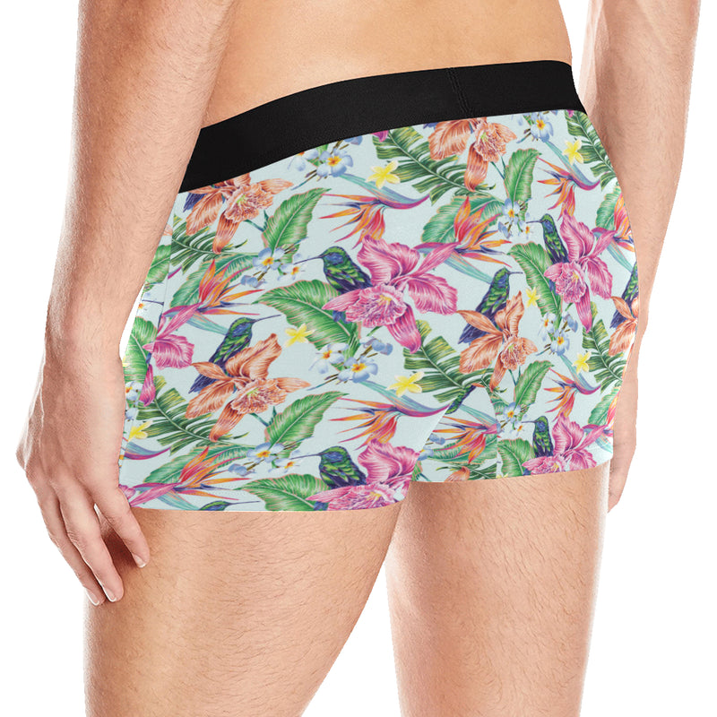 Hummingbird Tropical Pattern Print Design 05 Men's Boxer Briefs