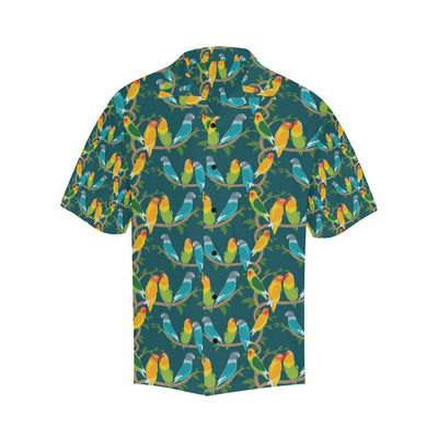 Lovebird Pattern Print Design 02 Men's Hawaiian Shirt