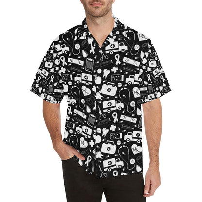 Medical Pattern Print Design 01 Men's Hawaiian Shirt