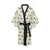 Dachshund Pattern Print Design 01 Women's Short Kimono