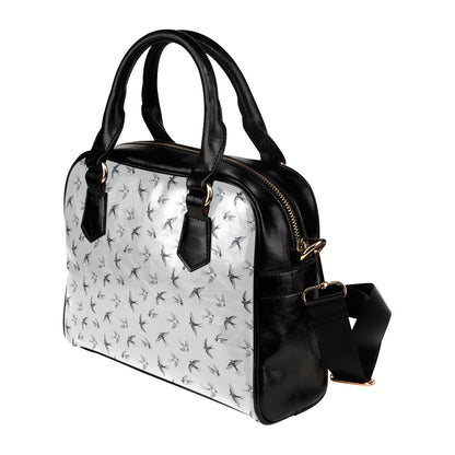 Swallow Bird Pattern Print Design 04 Shoulder Handbag