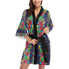 Hawaiian Themed Pattern Print Design H03 Women Kimono Robe