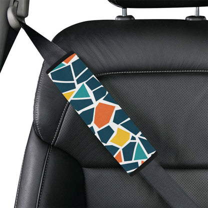 Mosaic Pattern Print Design 02 Car Seat Belt Cover