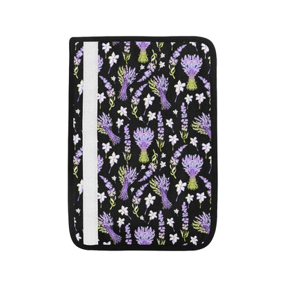 Lavender Pattern Print Design LV04 Car Seat Belt Cover