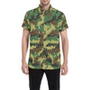 ACU Army Digital Pattern Print Design 02 Men's Short Sleeve Button Up Shirt