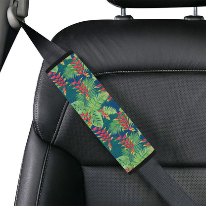 Heliconia Pattern Print Design HL08 Car Seat Belt Cover